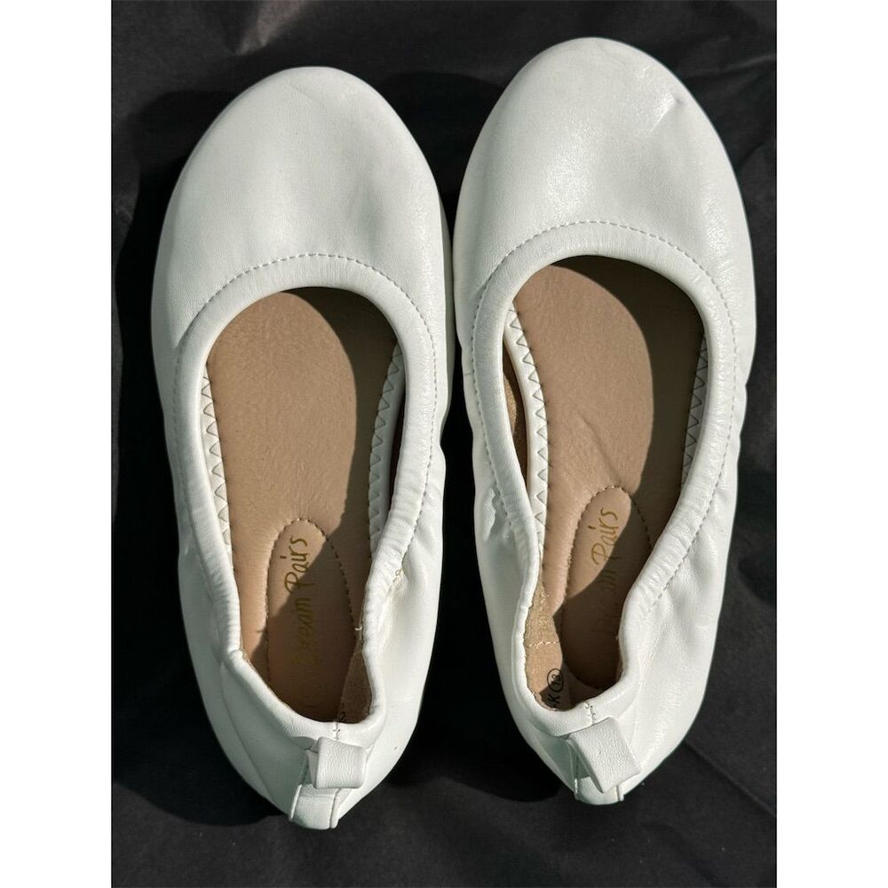 Dream Pairs children Ballet Flats White Size 13 Casual Slip-On Shoes